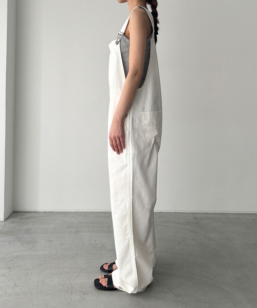 CANAL JEAN(キャナルジーン)の「El mar コットンオーバーオール(つなぎ/オールインワン・レディース・ホワイト・ONE SIZE)」の5枚目の写真