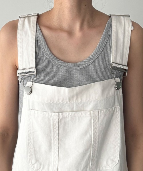 CANAL JEAN(キャナルジーン)の「El mar コットンオーバーオール(つなぎ/オールインワン・レディース・ホワイト・ONE SIZE)」の3枚目の写真