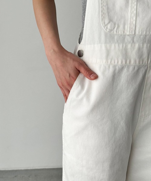 CANAL JEAN(キャナルジーン)の「El mar コットンオーバーオール(つなぎ/オールインワン・レディース・ホワイト・ONE SIZE)」の15枚目の写真