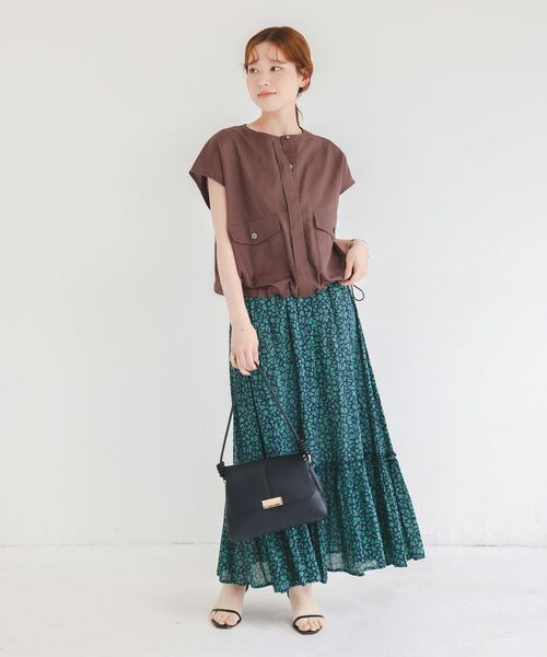 le.coeur blanc(ルクールブラン)の「合皮2wayショルダーバッグ(ショルダーバッグ・レディース・ライトグリーン/ブラック・FREE)」の13枚目の写真