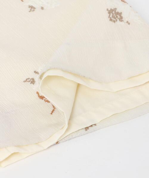 KBF（ケイビーエフ）の「エンブロイダリーイージーパンツ（その他パンツ・レディース・アイボリー/ネイビー・ONE）」の16枚目の写真