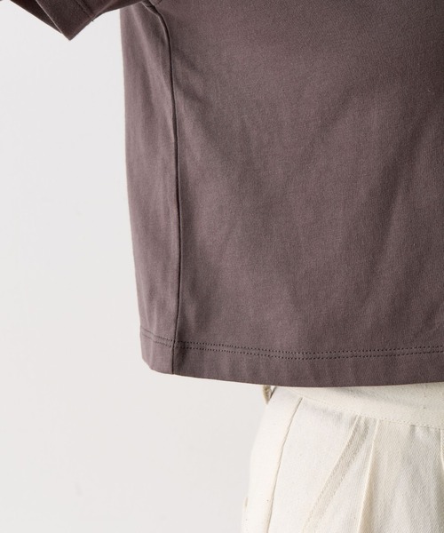 COLONY 2139(コロニートゥーワンスリーナイン)の「バックロゴ刺繍コンパクトTシャツ(Tシャツ/カットソー・レディース・イエロー/オフホワイト/チャコールグレー・FREE)」の8枚目の写真