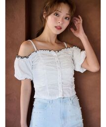 MERCURYDUO | ドロストギャザーコンパクトカットソー(Tシャツ/カットソー)