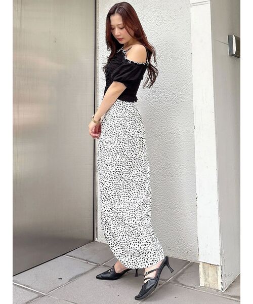 MERCURYDUO(マーキュリーデュオ)の「ドロストギャザーコンパクトカットソー(Tシャツ/カットソー・レディース・ラベンダー/ブラック/オフホワイト・FREE)」の15枚目の写真