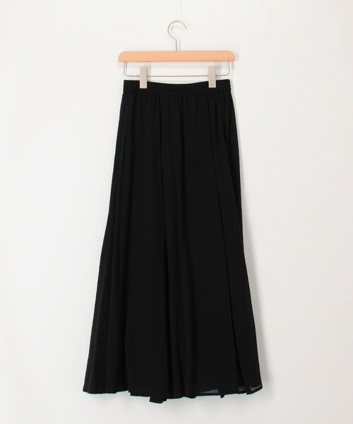 MICO COULIER（ミコクリエ）の「麻調シアーパネルフレアスカート（スカート・レディース・パープル/カーキ/ブラック・38/36）」の7枚目の写真