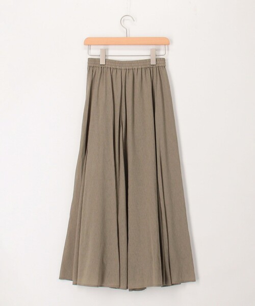 MICO COULIER（ミコクリエ）の「麻調シアーパネルフレアスカート（スカート・レディース・パープル/カーキ/ブラック・38/36）」の10枚目の写真