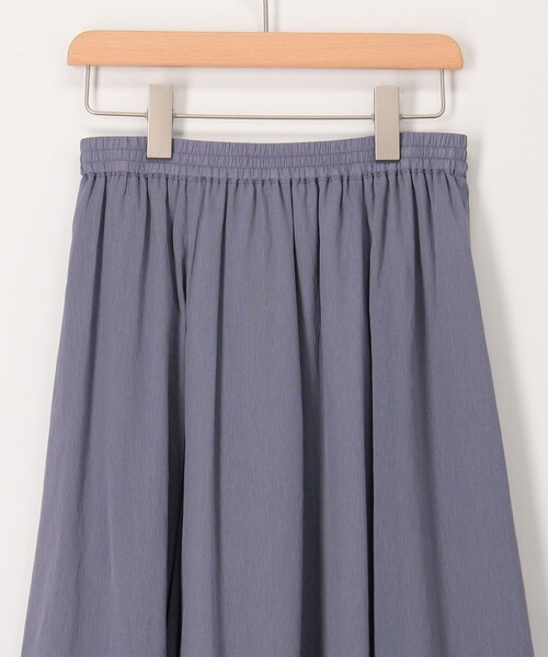 MICO COULIER（ミコクリエ）の「麻調シアーパネルフレアスカート（スカート・レディース・パープル/カーキ/ブラック・38/36）」の16枚目の写真