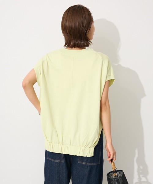 CRAFT STANDARD BOUTIQUE（クラフトスタンダードブティック）の「バックギャザーVネックニットベスト◆（ベスト・レディース・ブラック/ホワイト/ライトイエロー・FREE）」の20枚目の写真