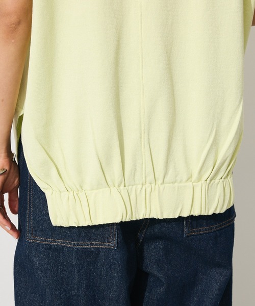 CRAFT STANDARD BOUTIQUE（クラフトスタンダードブティック）の「バックギャザーVネックニットベスト◆（ベスト・レディース・ブラック/ホワイト/ライトイエロー・FREE）」の11枚目の写真