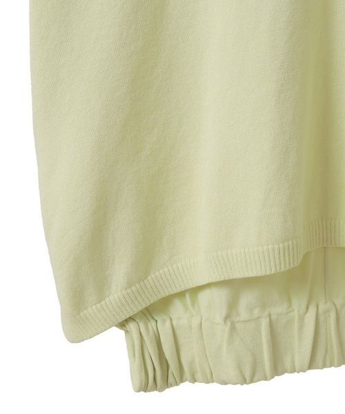 CRAFT STANDARD BOUTIQUE（クラフトスタンダードブティック）の「バックギャザーVネックニットベスト◆（ベスト・レディース・ブラック/ホワイト/ライトイエロー・FREE）」の6枚目の写真