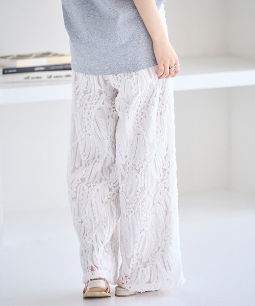meilmada(メイルマダ)の「テープ刺繍イージーパンツ(その他パンツ・レディース・ホワイト/ブラック・FREE)」の16枚目の写真