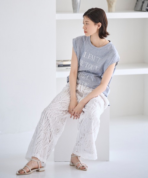meilmada(メイルマダ)の「テープ刺繍イージーパンツ(その他パンツ・レディース・ホワイト/ブラック・FREE)」の21枚目の写真