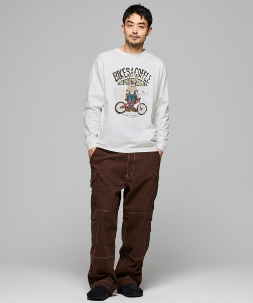 KRIFF MAYER（クリフメイヤー）の「【コットン100%ボディ】クリフラビットロンT(自転車)（Tシャツ/カットソー・メンズ・グレー/オフホワイト/ライトグリーン/ブラック・LARGE/MEDIUM/X-LARGE）」の19枚目の写真