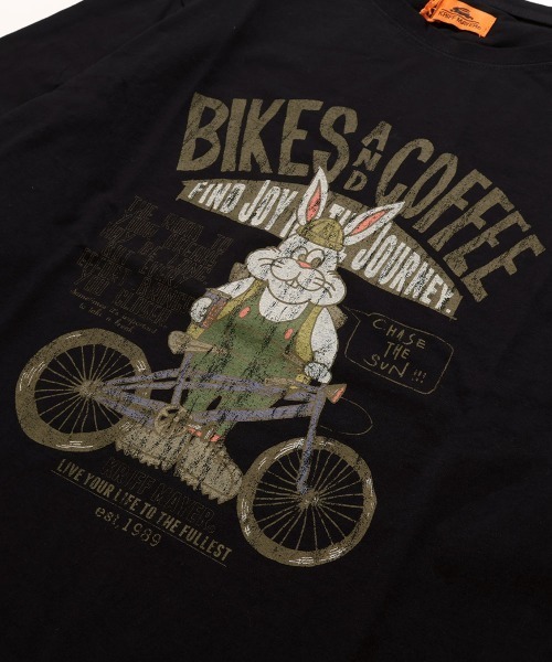 KRIFF MAYER（クリフメイヤー）の「【コットン100%ボディ】クリフラビットロンT(自転車)（Tシャツ/カットソー・メンズ・グレー/オフホワイト/ライトグリーン/ブラック・LARGE/MEDIUM/X-LARGE）」の15枚目の写真