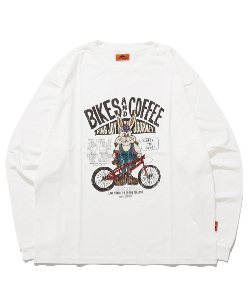 KRIFF MAYER（クリフメイヤー）の「【コットン100%ボディ】クリフラビットロンT(自転車)（Tシャツ/カットソー・メンズ・グレー/オフホワイト/ライトグリーン/ブラック・LARGE/MEDIUM/X-LARGE）」の9枚目の写真