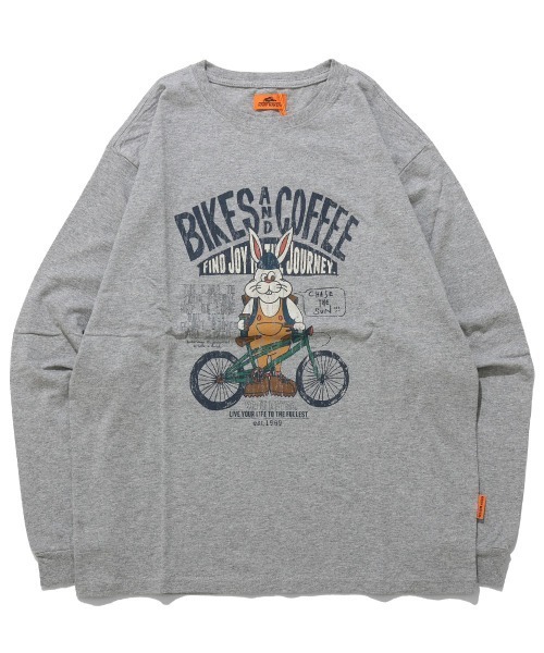 KRIFF MAYER（クリフメイヤー）の「【コットン100%ボディ】クリフラビットロンT(自転車)（Tシャツ/カットソー・メンズ・グレー/オフホワイト/ライトグリーン/ブラック・LARGE/MEDIUM/X-LARGE）」の8枚目の写真