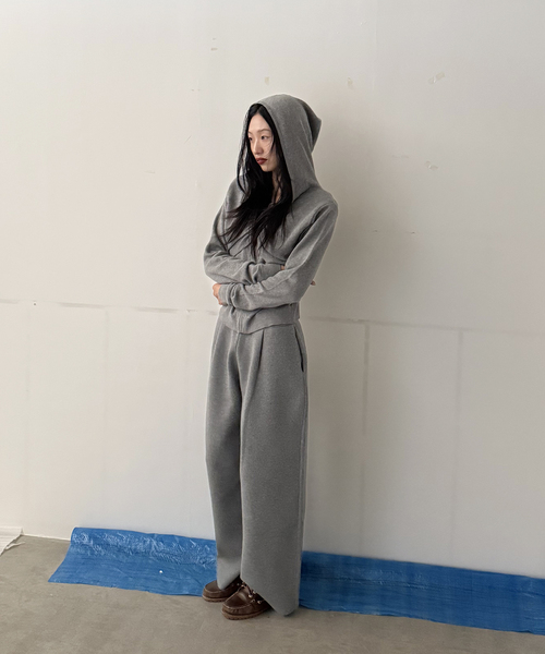 Oriens JOURNAL STANDARD（オリエンス ジャーナルスタンダード）の「ニットスウェットパンツ（その他パンツ・レディース・ネイビー/ホワイト/グレー・FREE）」の9枚目の写真