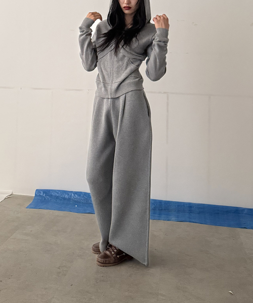 Oriens JOURNAL STANDARD（オリエンス ジャーナルスタンダード）の「ニットスウェットパンツ（その他パンツ・レディース・ネイビー/ホワイト/グレー・FREE）」の12枚目の写真