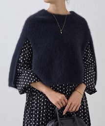 BEARDSLEY | ファーニットポンチョ(ニット/セーター)