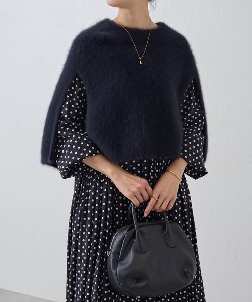 新品☆ビアズリー ファーニットポンチョ セール】ファーニットポンチョ（ニット/セーター）｜BEARDSLEY