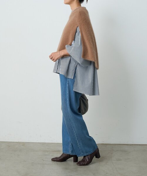 ファーニットポンチョ（ニット/セーター）｜BEARDSLEY（ビアズリー）の