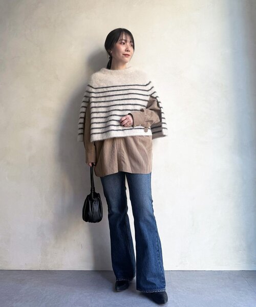 セール】ファーニットポンチョ（ニット/セーター）｜BEARDSLEY