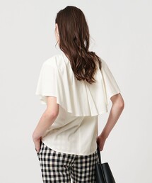 美品ユナイテッドアローズ 白フリルトップス ジレ 新品未使用