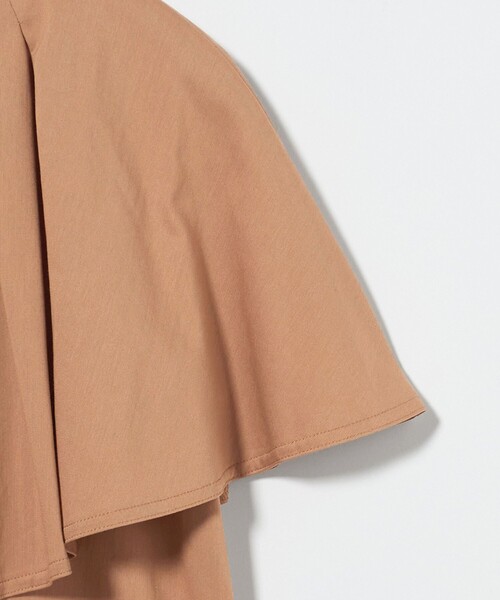 UNITED ARROWS(ユナイテッドアローズ)の「ケープフリルカバー2WAY Tシャツ(Tシャツ/カットソー・レディース・ブラック/ホワイト/ベージュ・FREE)」の19枚目の写真
