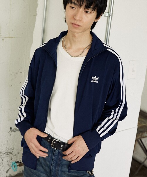 PUBLUX(パブリュクス)の「adidas/アディダス アディカラー クラシックス ファイヤーバード トラックトップ【限定展開】(ブルゾン・メンズ・ネイビー/ブラック/チャコールグレー・LARGE/XX-LARGE/MEDIUM/X-LARGE)」の1枚目の写真