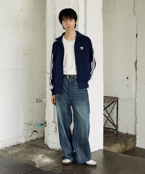 PUBLUX(パブリュクス)の「adidas/アディダス アディカラー クラシックス ファイヤーバード トラックトップ【限定展開】(ブルゾン・メンズ・ネイビー/ブラック/チャコールグレー・LARGE/XX-LARGE/MEDIUM/X-LARGE)」の7枚目の写真