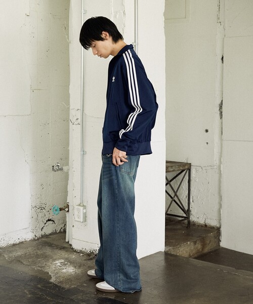 PUBLUX(パブリュクス)の「adidas/アディダス アディカラー クラシックス ファイヤーバード トラックトップ【限定展開】(ブルゾン・メンズ・ネイビー/ブラック/チャコールグレー・LARGE/XX-LARGE/MEDIUM/X-LARGE)」の8枚目の写真