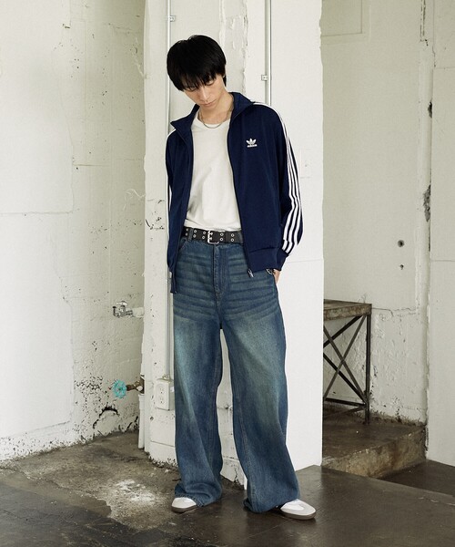 PUBLUX(パブリュクス)の「adidas/アディダス アディカラー クラシックス ファイヤーバード トラックトップ【限定展開】(ブルゾン・メンズ・ネイビー/ブラック/チャコールグレー・LARGE/XX-LARGE/MEDIUM/X-LARGE)」の9枚目の写真