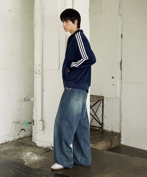 PUBLUX(パブリュクス)の「adidas/アディダス アディカラー クラシックス ファイヤーバード トラックトップ【限定展開】(ブルゾン・メンズ・ネイビー/ブラック/チャコールグレー・LARGE/XX-LARGE/MEDIUM/X-LARGE)」の11枚目の写真