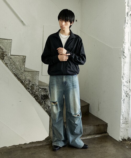 PUBLUX(パブリュクス)の「adidas/アディダス アディカラー クラシックス ファイヤーバード トラックトップ【限定展開】(ブルゾン・メンズ・ネイビー/ブラック/チャコールグレー・LARGE/XX-LARGE/MEDIUM/X-LARGE)」の17枚目の写真