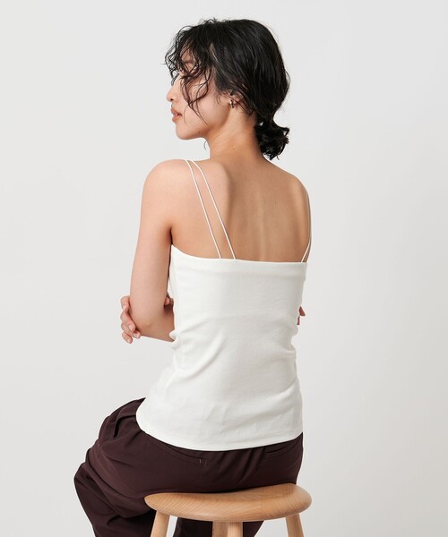 UNITED ARROWS(ユナイテッドアローズ)の「カップ付きキャミソール(キャミソール・レディース・ブラック/ホワイト/オフホワイト・FREE)」の2枚目の写真