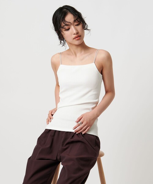 UNITED ARROWS(ユナイテッドアローズ)の「カップ付きキャミソール(キャミソール・レディース・ブラック/ホワイト/オフホワイト・FREE)」の21枚目の写真