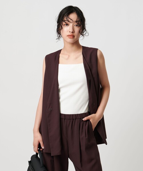UNITED ARROWS(ユナイテッドアローズ)の「カップ付きキャミソール(キャミソール・レディース・ブラック/ホワイト/オフホワイト・FREE)」の6枚目の写真