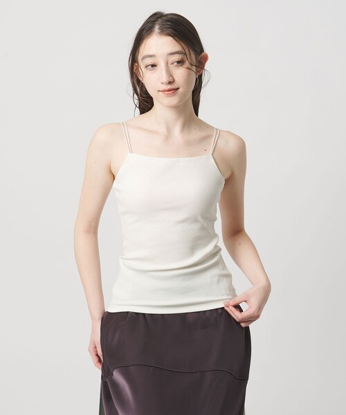 UNITED ARROWS(ユナイテッドアローズ)の「カップ付きキャミソール(キャミソール・レディース・ブラック/ホワイト/オフホワイト・FREE)」の9枚目の写真