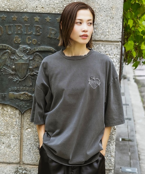 THRASHER(スラッシャー)の「HEART FLAME PIGMENT S/S T-SHIRTS/スラッシャーハートフレームロゴピグメント半袖T-シャツ(Tシャツ/カットソー・メンズ・ブラウン/グレー/チャコールグレー・MEDIUM/LARGE/X-LARGE)」の17枚目の写真