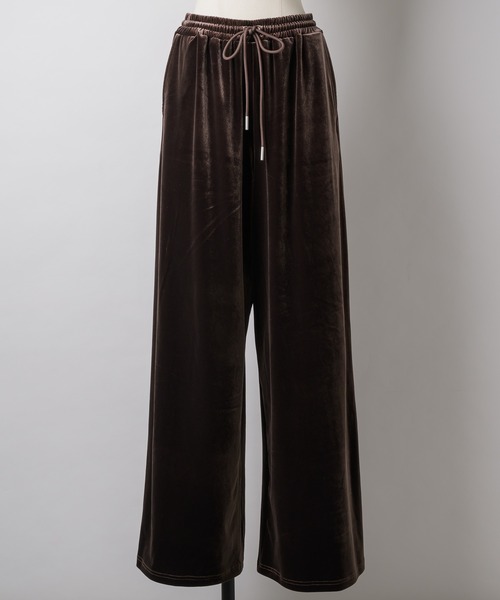 セール】ベロアワイドパンツ（その他パンツ）｜LA BELLE ETUDE（ラベル