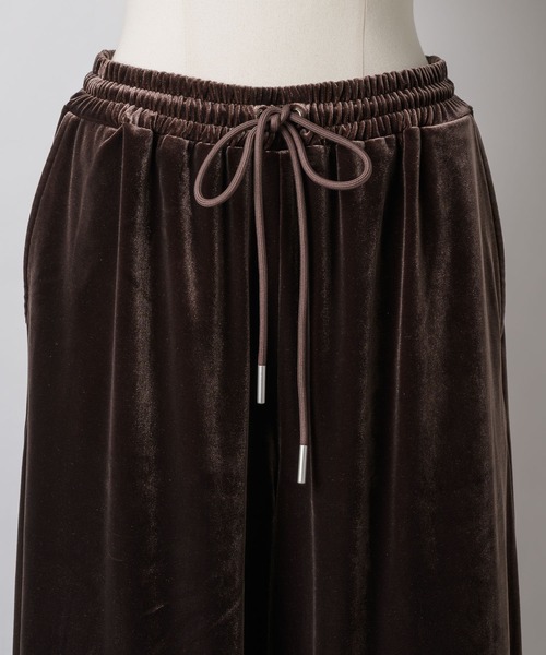 ベロアワイドパンツ（その他パンツ）｜LA BELLE ETUDE（ラベル