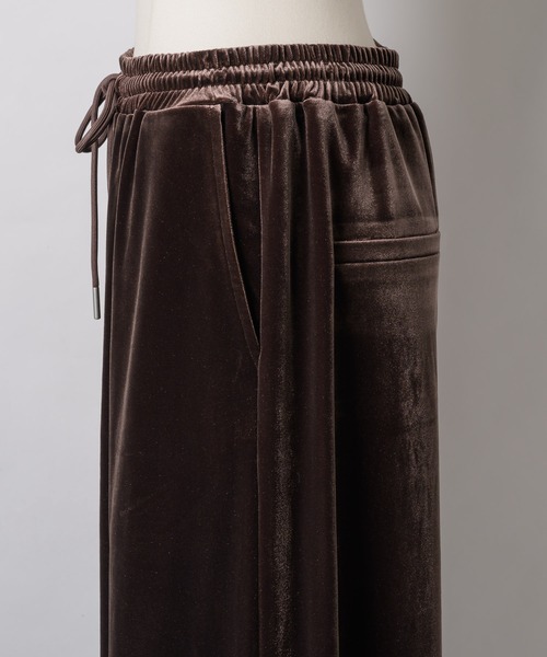 ベロアワイドパンツ（その他パンツ）｜LA BELLE ETUDE（ラベル