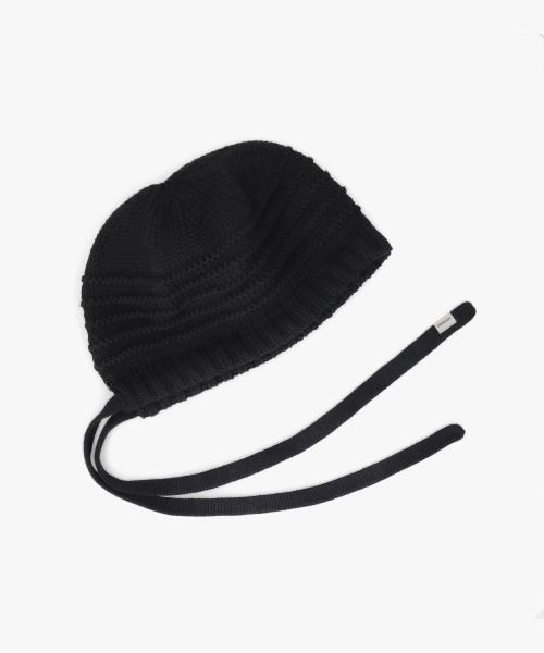 OVERRIDE（オーバーライド）の「OVERRIDE  KNIT HOOD BEANIE SGP / オーバーライド（ニットキャップ/ビーニー・レディース・オリーブ/ブラック/パープル・57~59cm）」の5枚目の写真