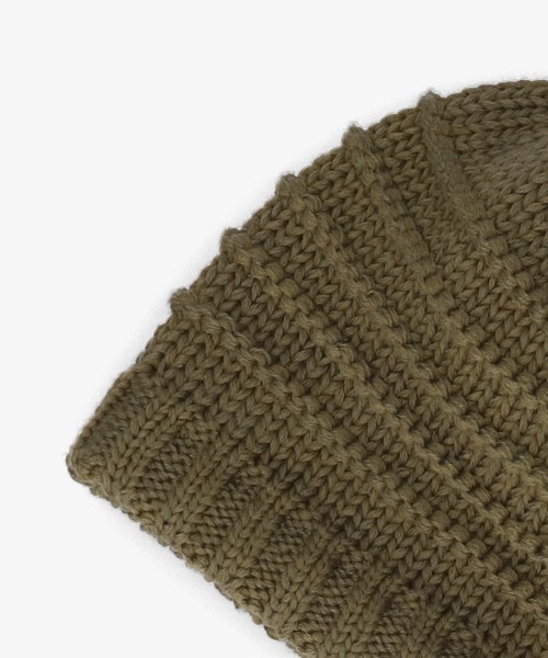 OVERRIDE（オーバーライド）の「OVERRIDE  KNIT HOOD BEANIE SGP / オーバーライド（ニットキャップ/ビーニー・レディース・オリーブ/ブラック/パープル・57~59cm）」の9枚目の写真