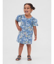 GAP（ギャップ）の「デニム フローラル ワンピース (幼児・ベビー)（ワンピース・キッズ）」