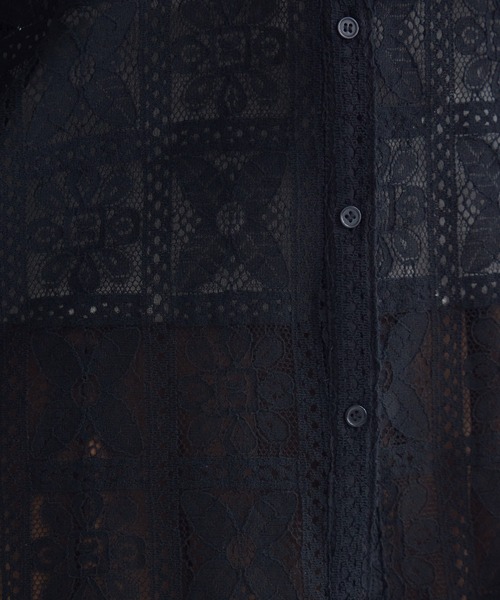 KATHARINE ROSS（キャサリンロス）の「【KATHARINE ROSS】レースシャツ（シャツ/ブラウス・レディース・ブラック/ホワイト・MEDIUM）」の11枚目の写真