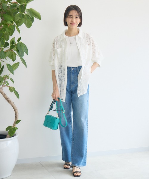 KATHARINE ROSS（キャサリンロス）の「【KATHARINE ROSS】レースシャツ（シャツ/ブラウス・レディース・ブラック/ホワイト・MEDIUM）」の12枚目の写真