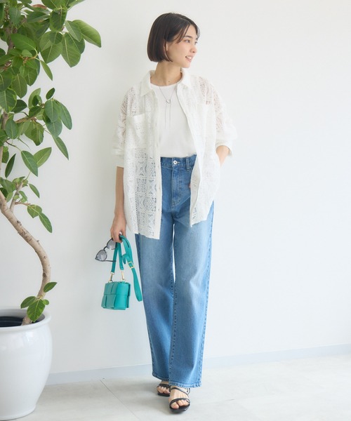 KATHARINE ROSS（キャサリンロス）の「【KATHARINE ROSS】レースシャツ（シャツ/ブラウス・レディース・ブラック/ホワイト・MEDIUM）」の13枚目の写真