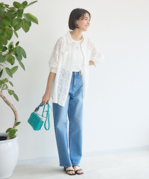 KATHARINE ROSS（キャサリンロス）の「【KATHARINE ROSS】レースシャツ（シャツ/ブラウス・レディース・ブラック/ホワイト・MEDIUM）」の14枚目の写真