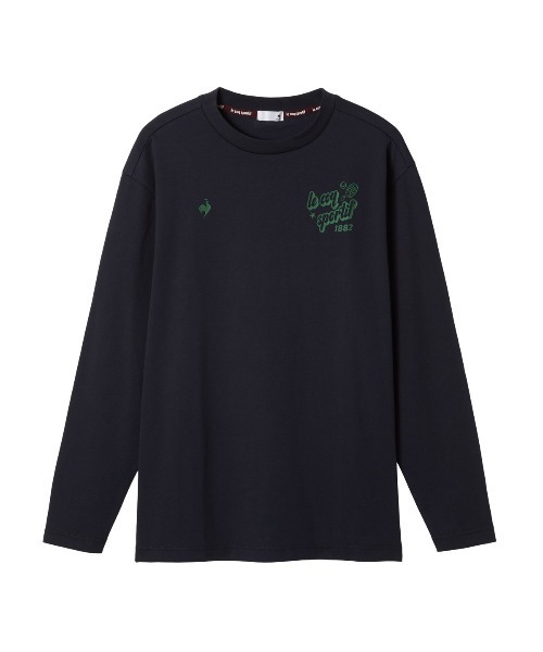 le coq sportif（ルコックスポルティフ）の「【ルコックスポルティフ】吸汗グラフィックロンT（Tシャツ/カットソー・メンズ・ネイビー/ホワイト/エメラルド・M/L/XL/XXL/S）」の3枚目の写真